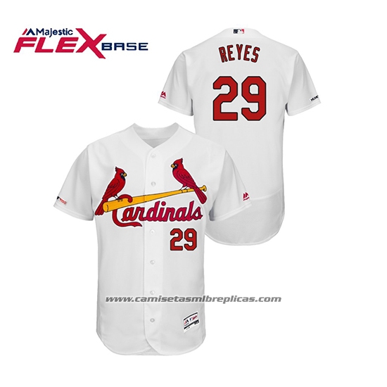 Camiseta Beisbol Hombre St. Louis Cardinals Alex Reyes 150th Aniversario Patch Flex Base Blanco